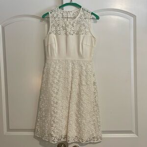 Calvin Klein white floral lace dress size 2
